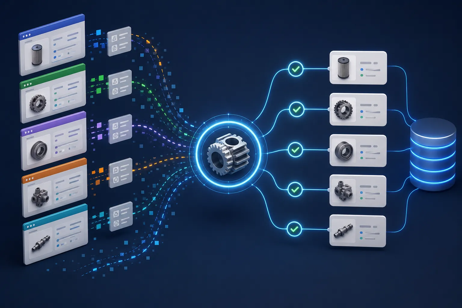 Data matching platform voor onderdelen, EAN-codes en productinformatie
